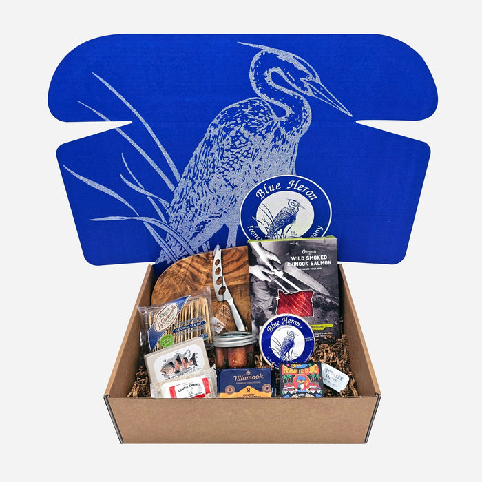 Blue Heron Cheese & Smoked Salmon Board Gift Box