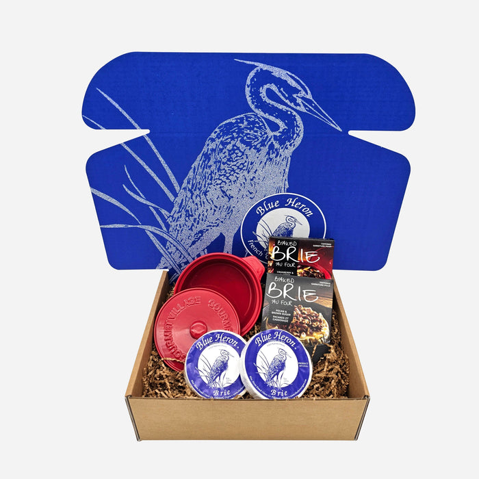 Blue Heron Brie Baker Gift Box