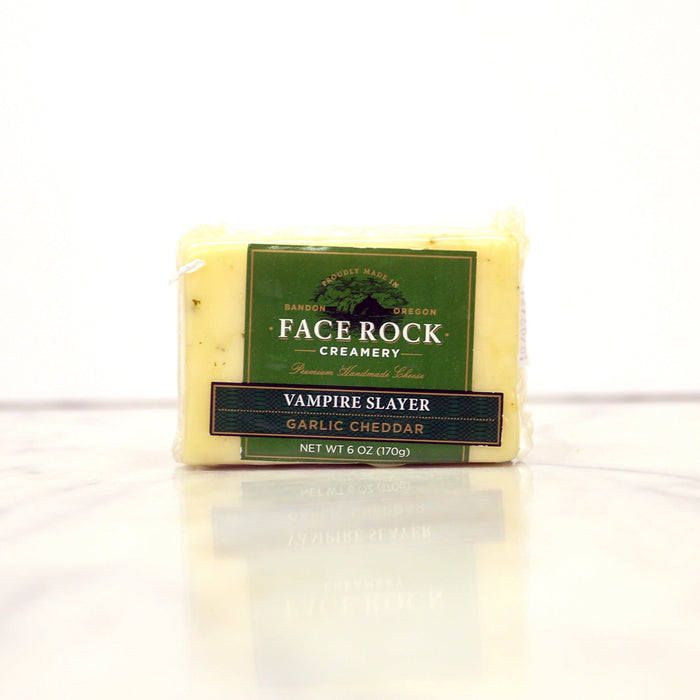 Face Rock Creamery Cheddar: Vampire Slayer Garlic 6oz