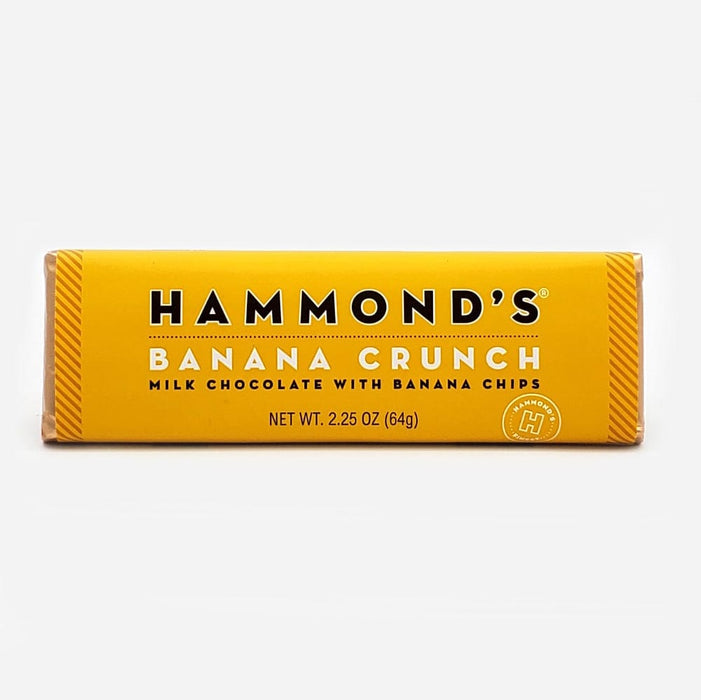Hammond's Banana Crunch Milk Chocolate Bar 2.25oz