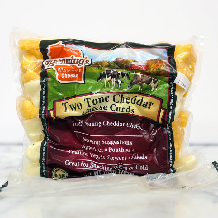 Hennings Curds Two Tone Cheddar Cheese Curds 10oz