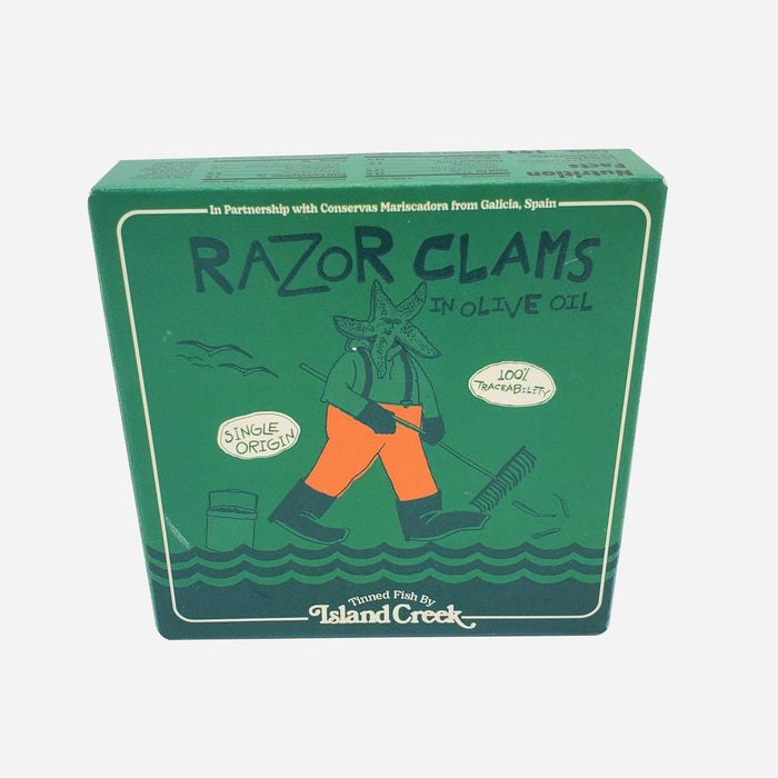 Island Creek Razor Clams in Olive Oil 3.7oz