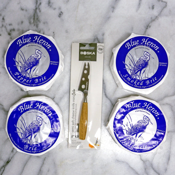 Blue Heron Brie Flight Gift Box