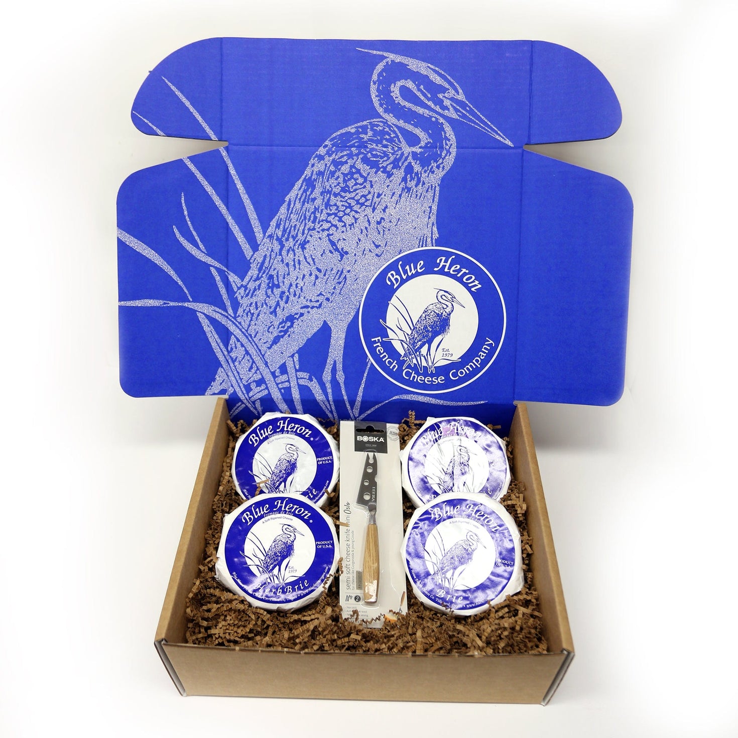 Blue Heron Brie Flight Box