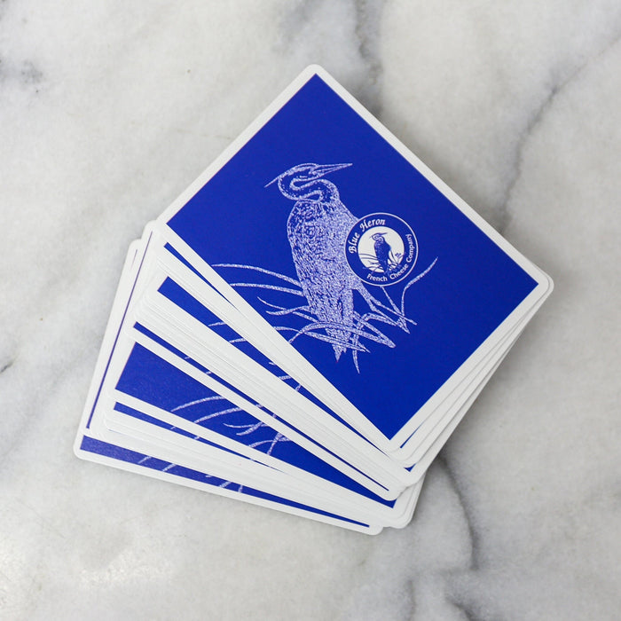 Blue Heron Playing Cards