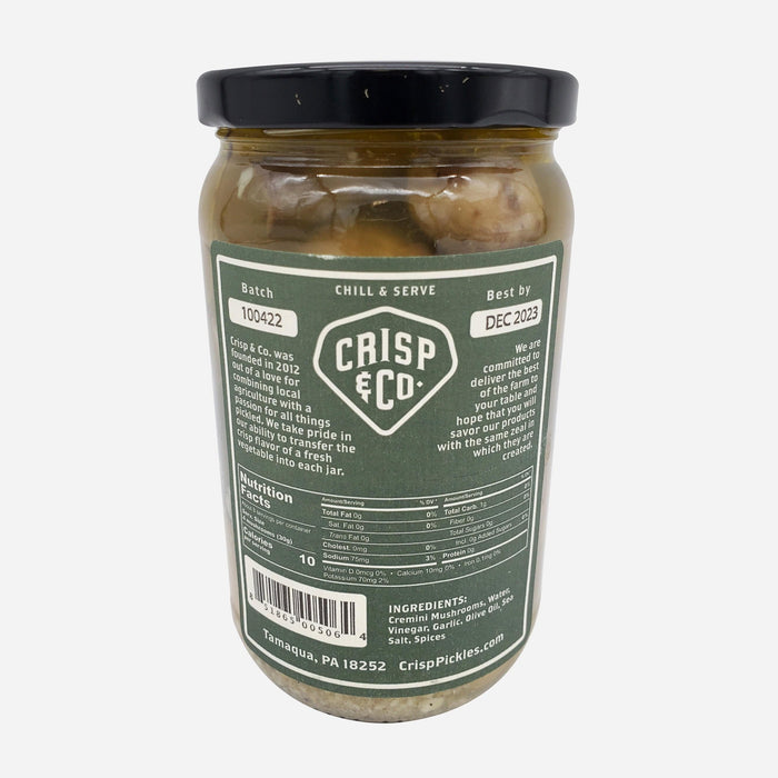 Crisp and Company Savory Pickled Mushrooms 16oz