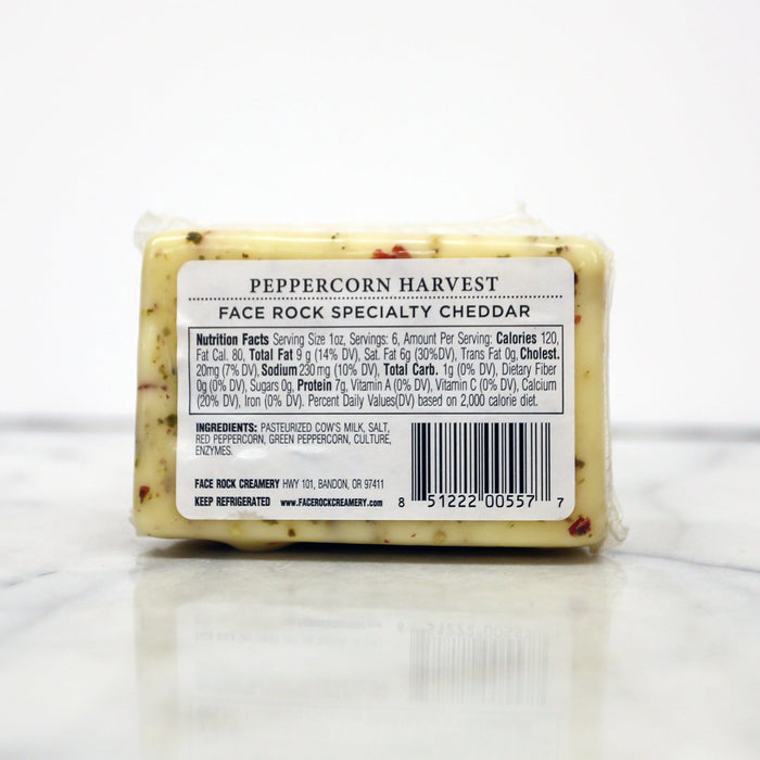 Face Rock Creamery Cheddar: Peppercorn Harvest 6oz