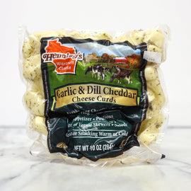 Hennings Curds: Garlic & Dill Cheddar Cheese Curds 10oz