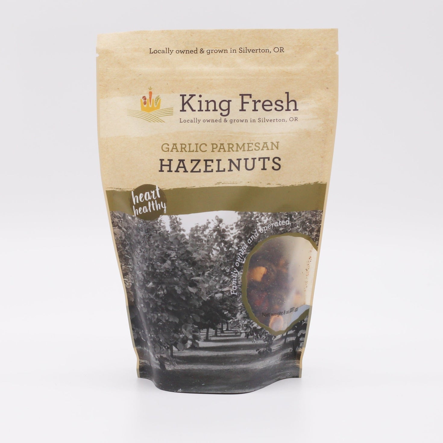 King Fresh Hazelnuts - Garlic Parmesan 8oz