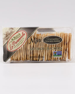 La Panzanella Crackers: Cracked Pepper Croccantini 6oz