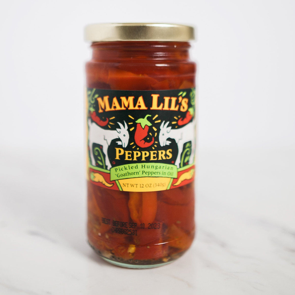 Mama Lil's Peppers Mildly Spicy Pickled Peppers in Olive Oil 12oz