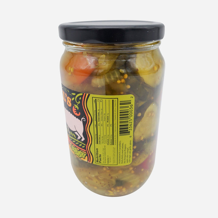 Mama Lils Spicy Bread and Butter Pickles and Peppers 16oz