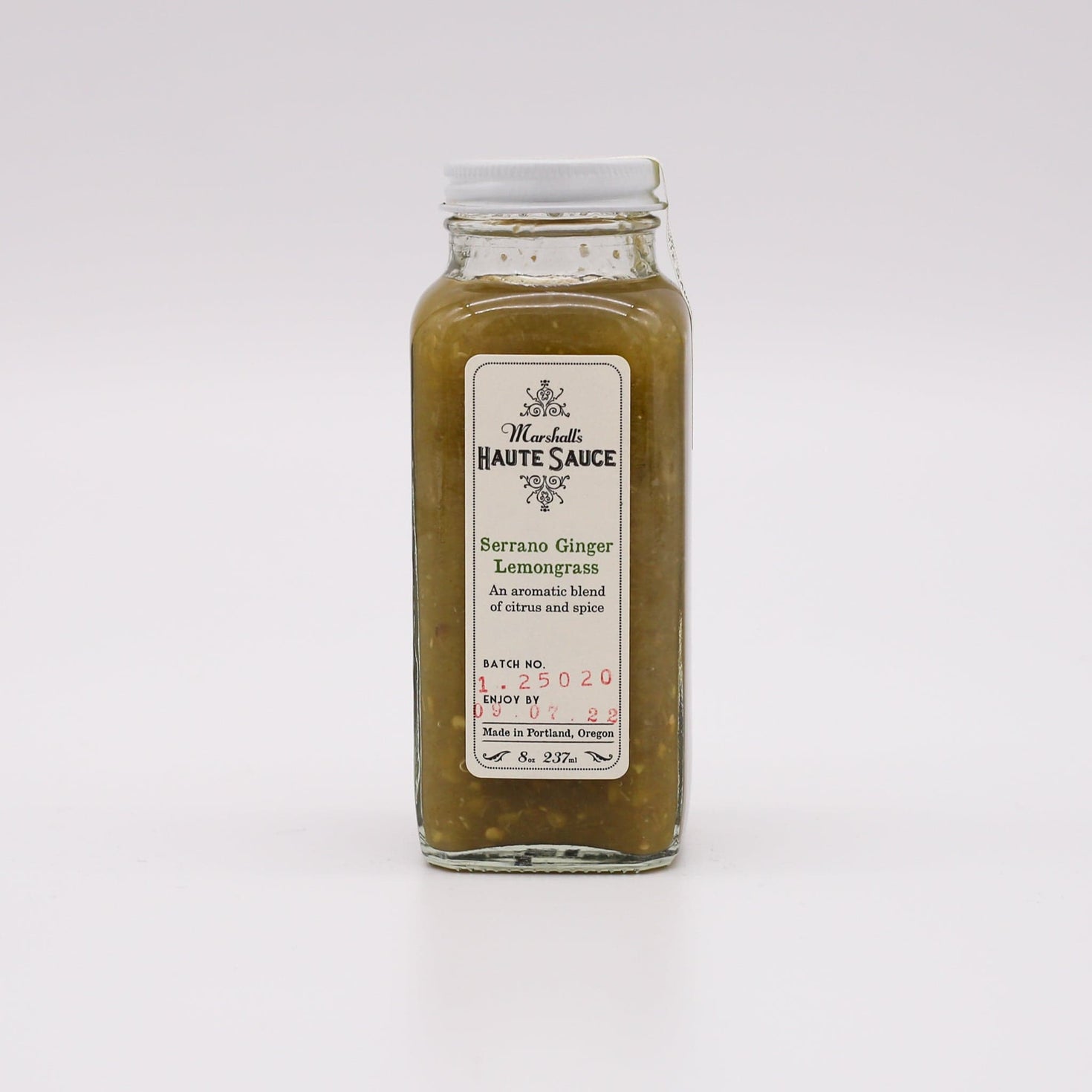 Marshall's Haute Sauce: Serrano Ginger Lemongrass 8oz