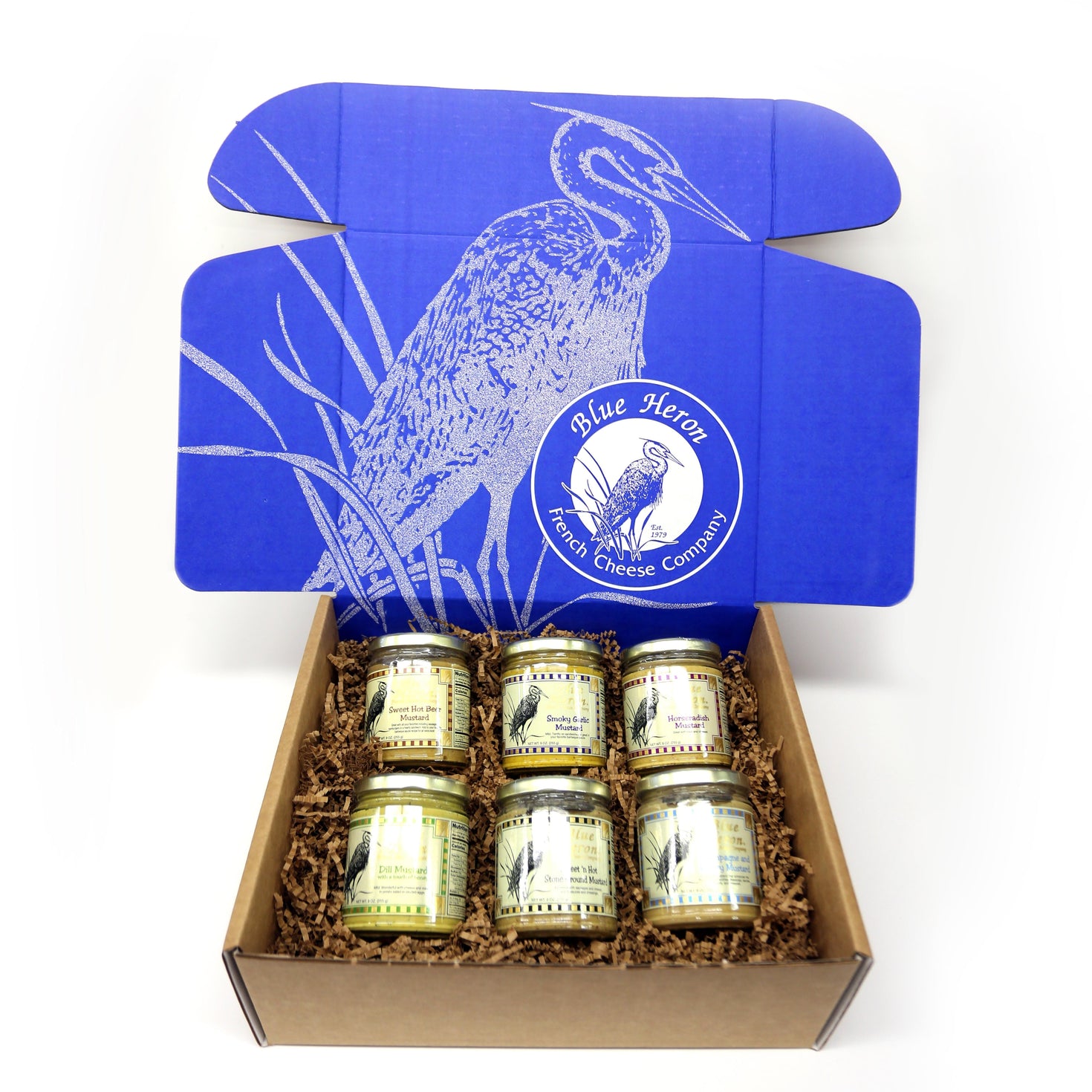 Blue Heron Mustard Flight Box