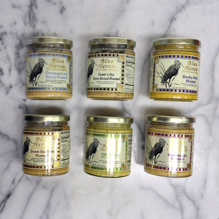 Blue Heron Mustard Flight Gift Box