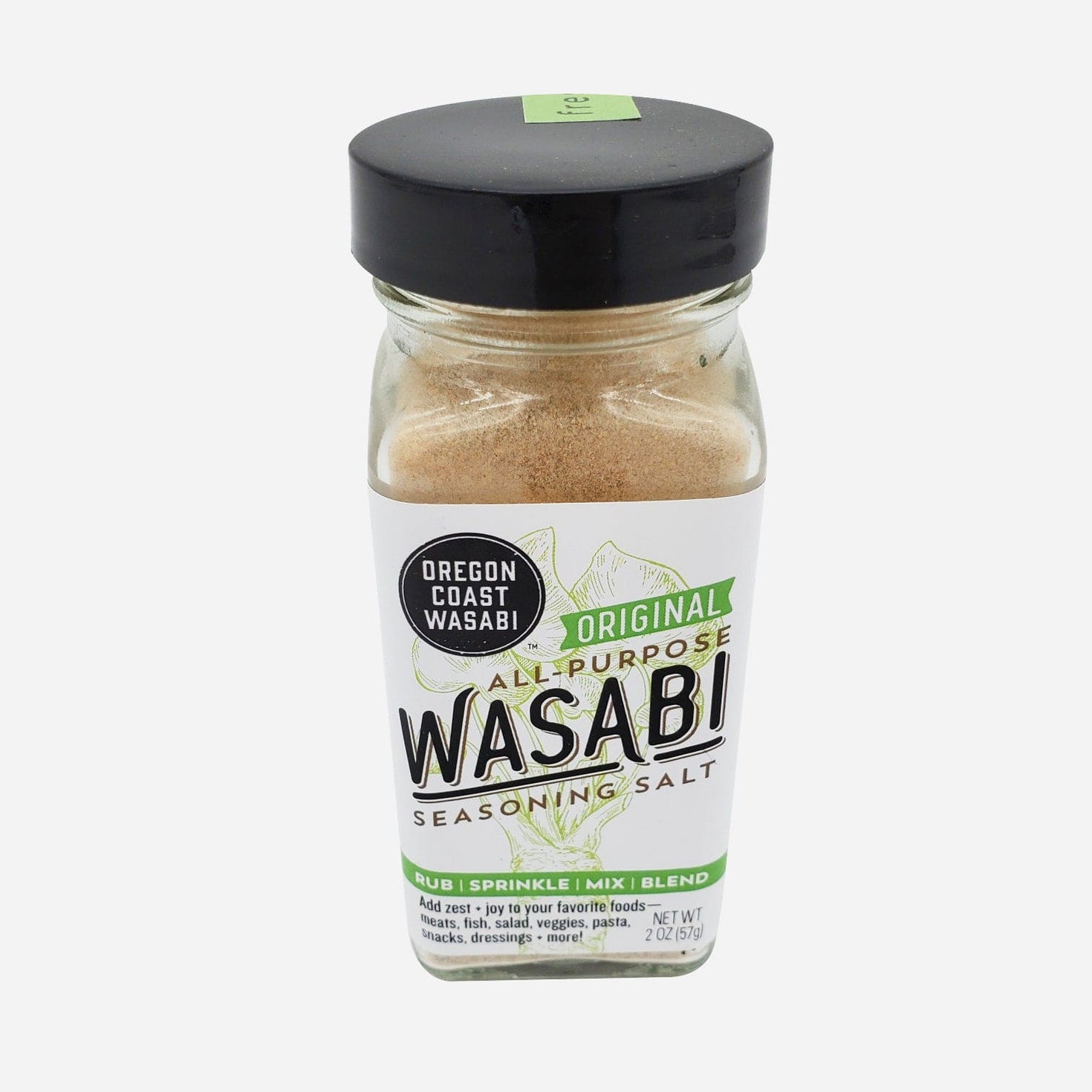 Oregon Coast Wasabi All Purpose Seasoning Salt 2oz